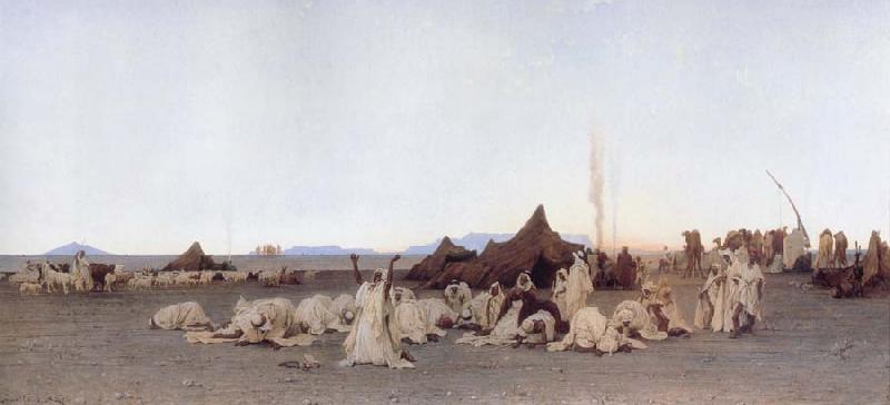Gustave Guillaumet Evening Prayer in the Sahara China oil painting art